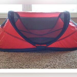 Red and Blue Pop-Up Tent